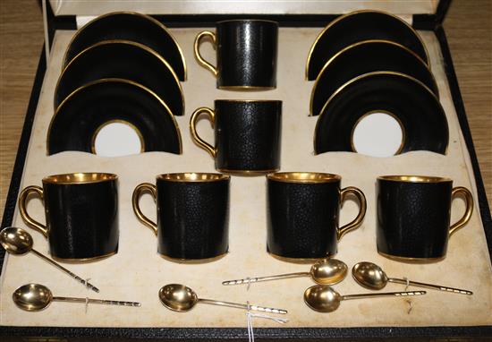 Allertons cased Dew coffee set